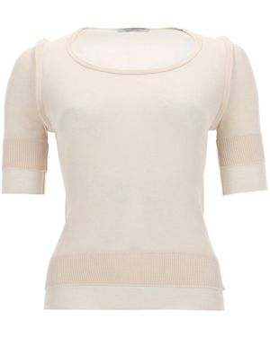 Lemaire Seamless Trompe'Oeil Top - White