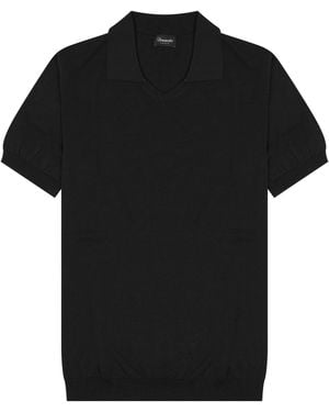 Drumohr Cotton Polo - Black