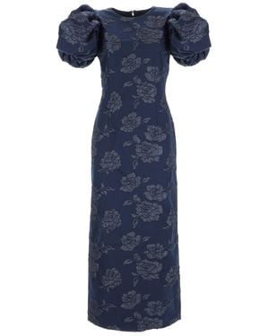 ROTATE BIRGER CHRISTENSEN Dress With Puff Sleeves - Blue