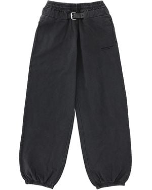 T By Alexander Wang Alexanderwang. T Mid-Rise Belted Sweatpant - Blue
