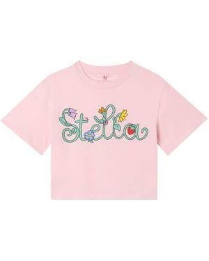 Stella McCartney Star With "Garden" Logo - Pink