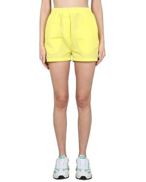 MSGM SHORTS CON ELASTICO - Giallo