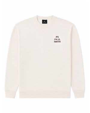 Paul Smith Felpa Oversize Con Stampa - White