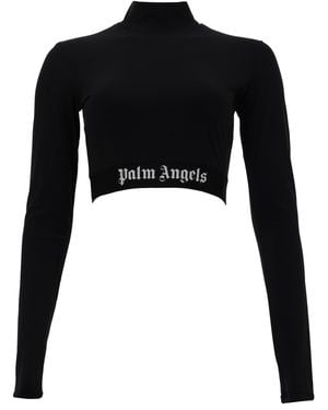 Palm Angels Croptop "Classic Logo" - Black