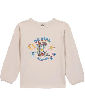 Bonton "Go Girl" T-Shirt - White