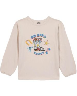 Bonton "Go Girl" T-Shirt - White