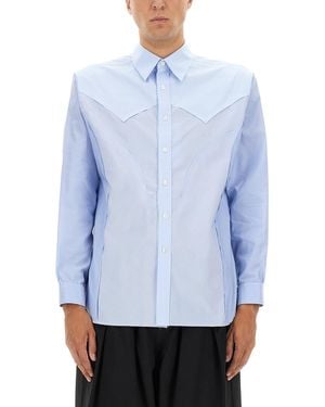 Maison Margiela Cotton Shirt - Blue