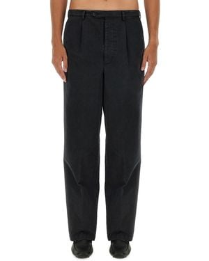 Bally Relaxed Fit Cotton Trousers - Black