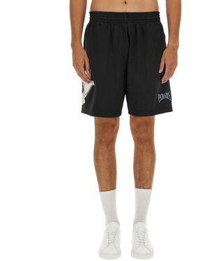 3.PARADIS Bermuda Con Logo - Nero
