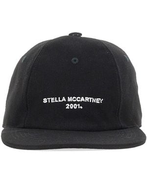 Stella McCartney Baseball Hat With Logo Embroidery - Black