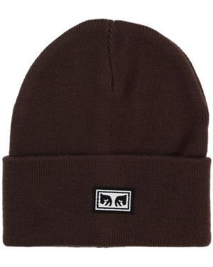 Obey Cap With Logo - Brown