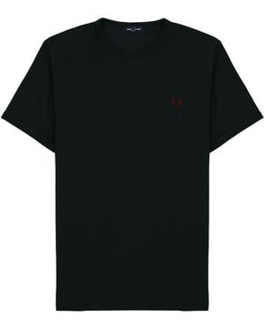 Fred Perry T-Shirt With Logo - Black