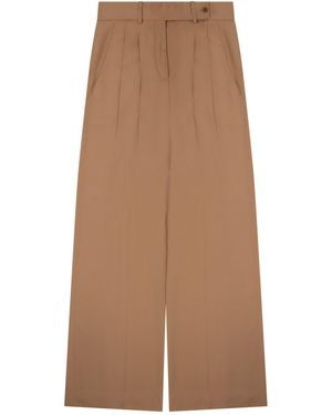 Alberta Ferretti Wide-Leg Trousers - Brown