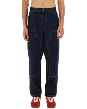 Carhartt Double Knee Trousers - Blue