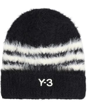 Y-3 3 Berretto "Y-3 Stripes" - Black