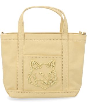Maison Kitsuné Cotton Handbag - Natural