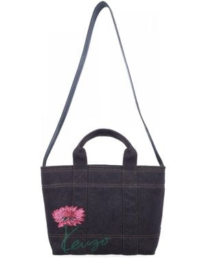 KENZO Borsa Tote Tulip" Small - Blue