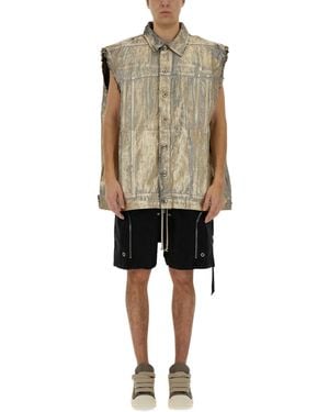 Rick Owens Jumbo Vest - Natural