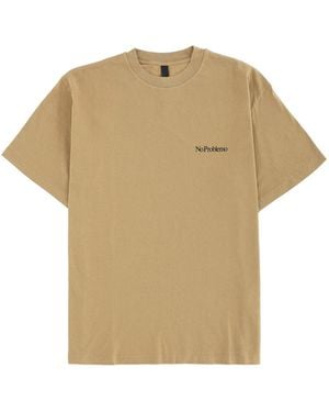 No Problemo T-Shirt With Logo - Natural