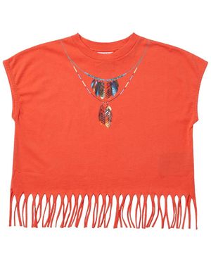 Marcelo Burlon Marcelo Burlon County Of Milan Top With Bangs - Red
