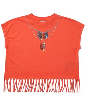 Marcelo Burlon Top With Bangs - Red