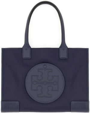 Tory Burch BORSA TOTE ELLA IN NYLON RICICLATO - Blu