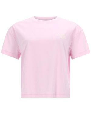 A.P.C. Logo Crew Neck T-Shirt - Pink