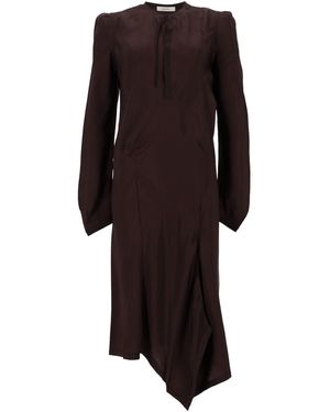 Lemaire Round Neck Midi Dress - Black