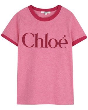 Chloé Vestito Maxi T-Shirt - Pink