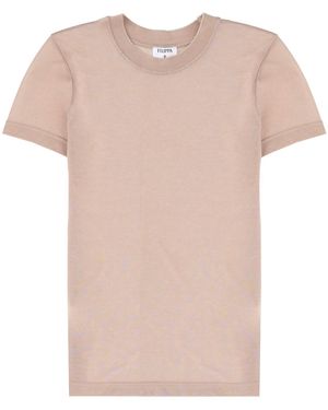 Filippa K Solid Crew Neck T-Shirt - Pink
