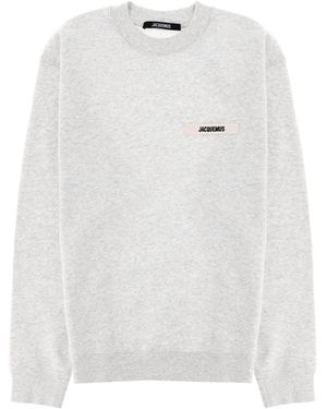 Jacquemus Felpa Con Logo - White
