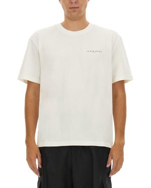 ih nom uh nit Cotton T-Shirt - White