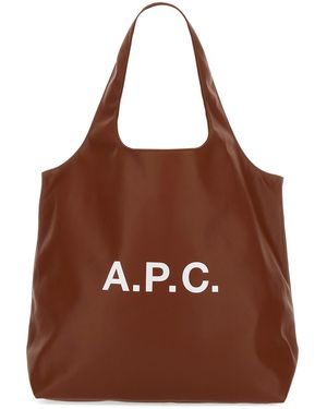 A.P.C. "Ninon" Tote Bag - Brown
