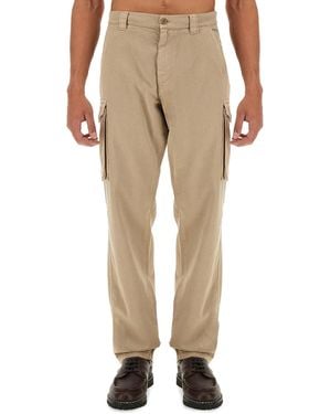 Aspesi Straight Leg Cargo Pants - Natural