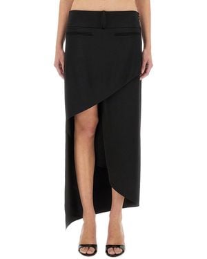 Courreges Courregès Infinity Heritage Satin Skirt - Black