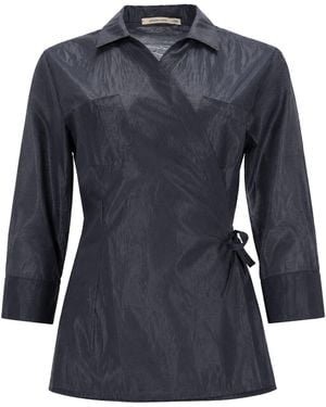 Paloma Wool Camicia Wrap "Ricer" - Blue