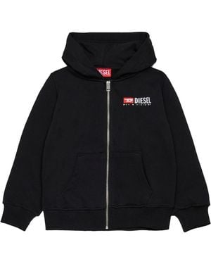DIESEL "Sdropshoodz Over" Sweatshirt - Black