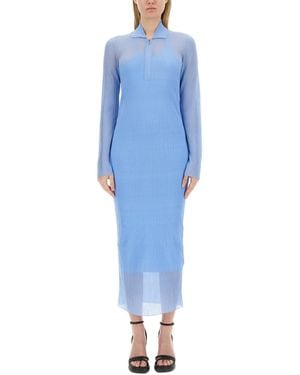 Fendi Light- Silk Blend Dress - Blue