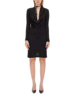 Helmut Lang Slim-Fit Jersey Dress - Black