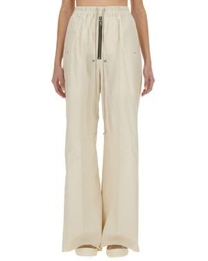 Rick Owens Wide Leg Trousers - Natural