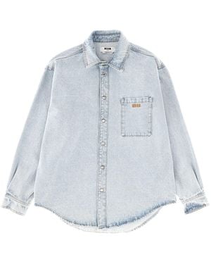 MSGM Logo Shirt - Blue