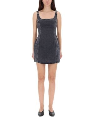 Marine Serre "Moon Laser" Mini Dress - Black