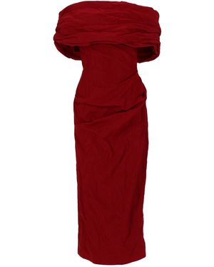 Magda Butrym Chic Mini Dress With Metallic Accents - Red