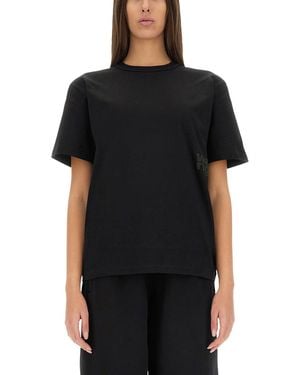 T By Alexander Wang T-Shirt With Logo - Black