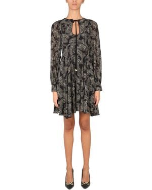MICHAEL Michael Kors Paisley Print Mini Dress - Black