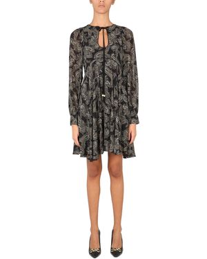 MICHAEL Michael Kors Paisley Print Mini Dress - Black