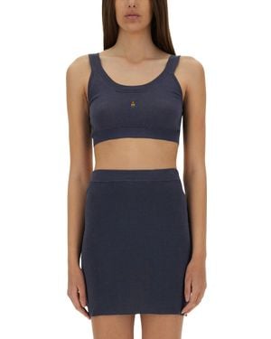 Vivienne Westwood Bea Bra" Top - Blue
