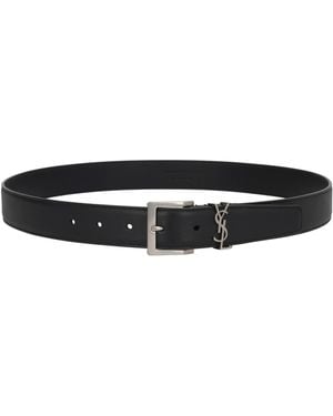 Saint Laurent Cintura Cassandre "Vadim" - Black