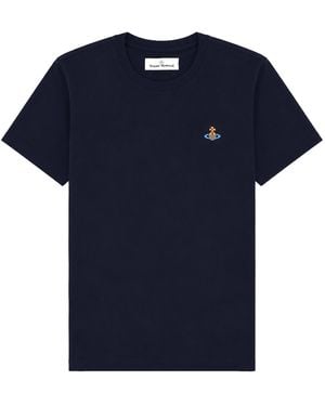 Vivienne Westwood T-Shirt Con Logo - Blue