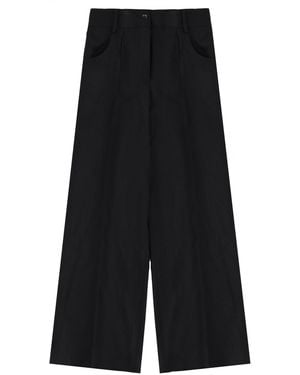 Theory Wool Tailored Pants Pants - Black